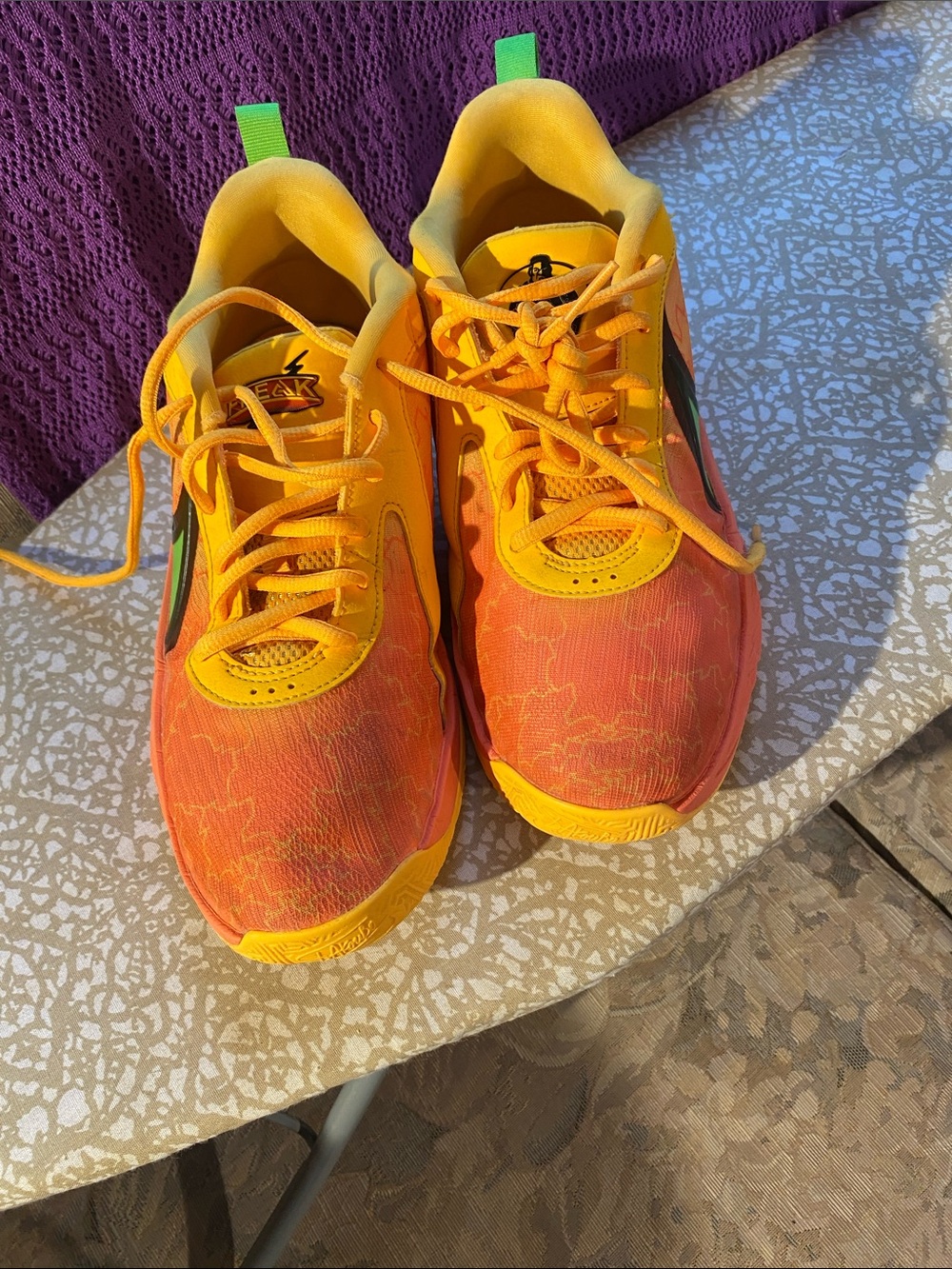 Nike Orange and Yellow Women's Running Sneakers